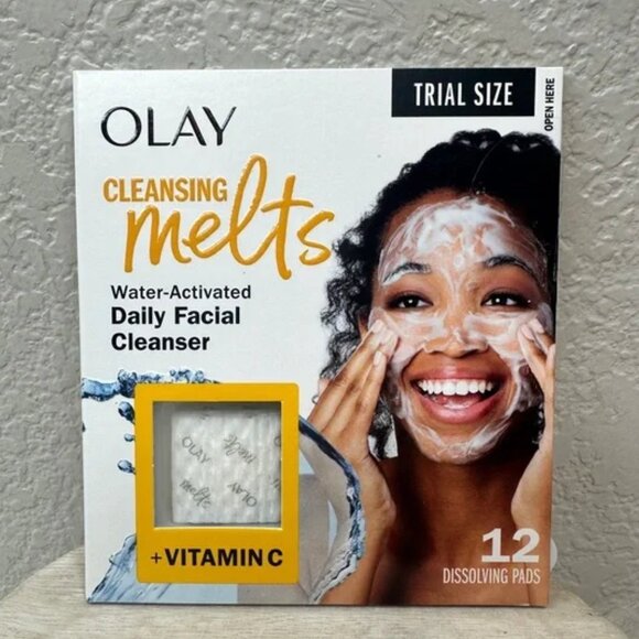 OLAY Cleansing Melts Vitamin C 32 Dissolving Pads 🆕 - Picture 1 of 2